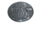 Custom Cast Pewter Belt Buckle (3"x4")